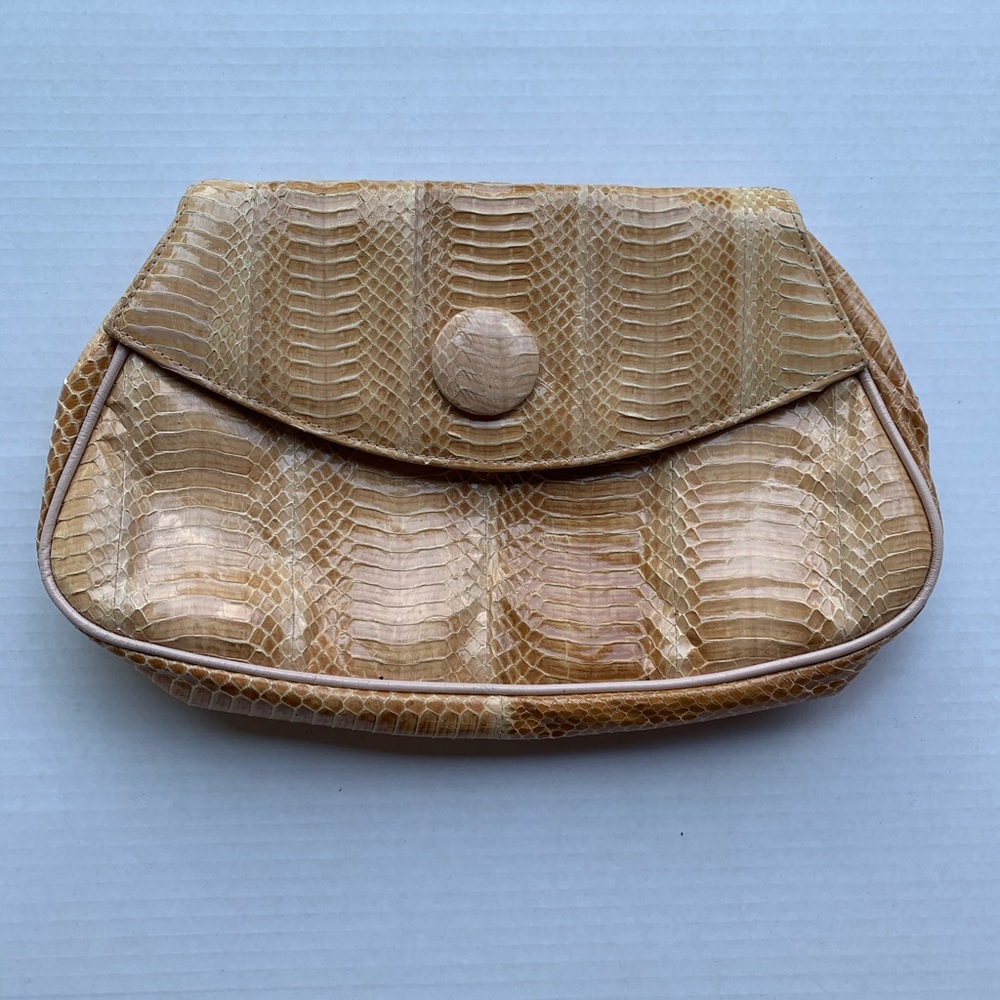 J.Reneé Tan&Light Pink Clutch Bag